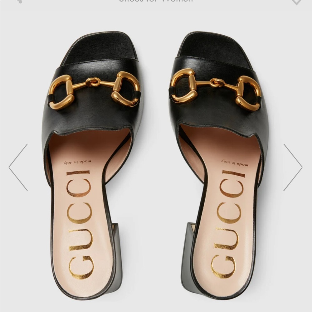 Gucci Baby Horsebit Slide Sandal, size 8 very good condition. 100% authentic